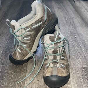 Keen Targhee II Waterproof Womens Size 7.5 38 Brown Leather Hiking Shoes 1004089